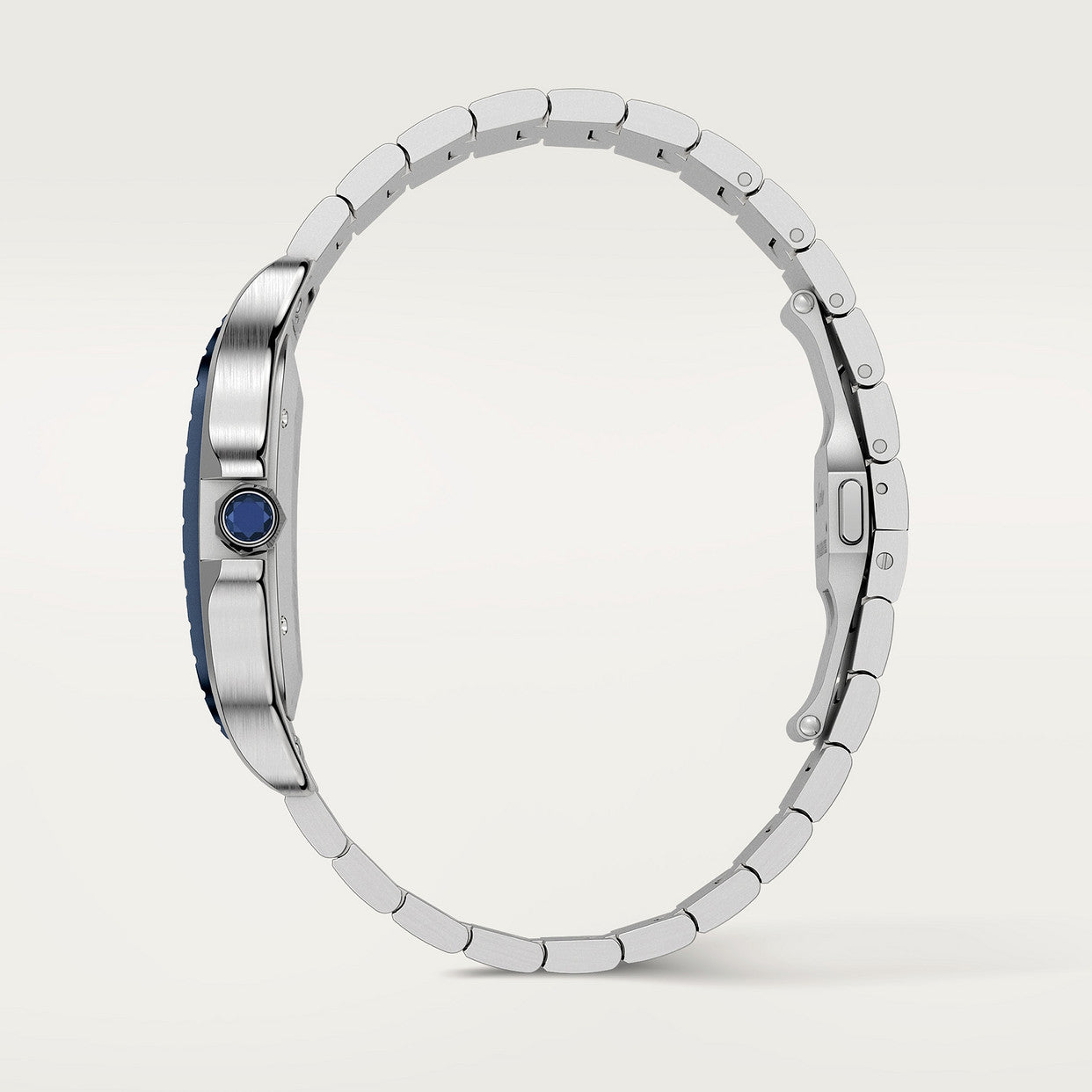 Cartier SANTOS-blue synthetic spinel 40mm