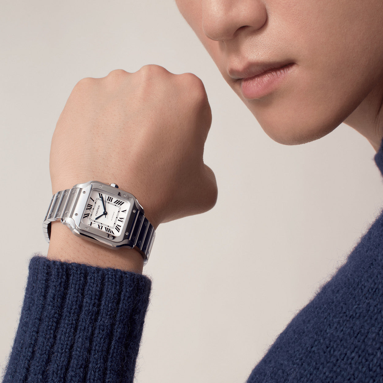 Cartier SANTOS-GRIS/Blanc 40mm