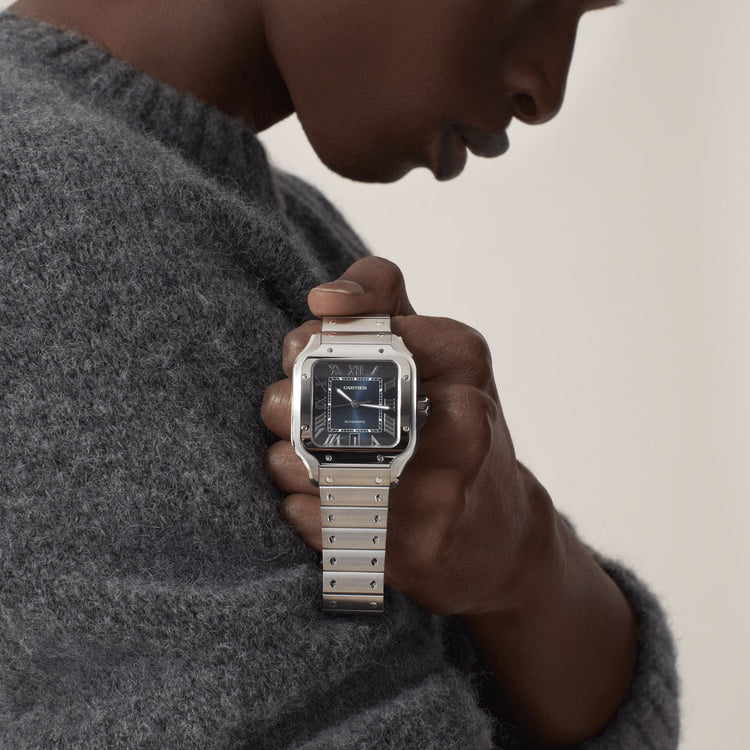 Cartier SANTOS-GRIS/BLEU 40mm